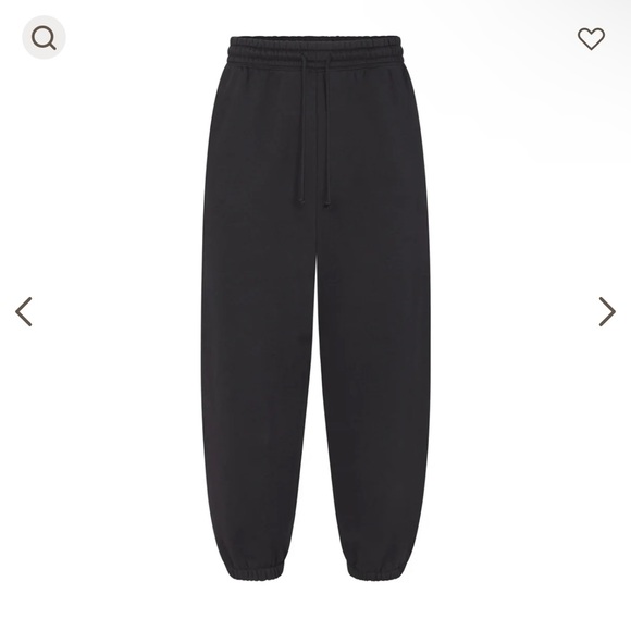 Skims fleece lounge men’s oversized jogger. Size small. Black - Picture 3 of 3